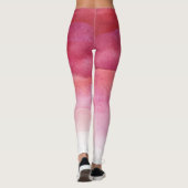 Roze Waterverf Ombre Leggings (Achterkant)