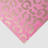 Roze Waterverf Ombre Leopard Print Tissuepapier (Detail)