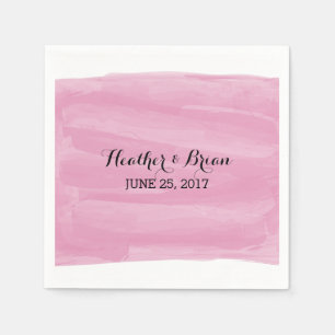 Roze Waterverf Papier Napkins Servet