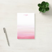 Roze Waterverf Patroon A Nota van Blocnote Post-it® Notes (Kantoor)