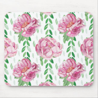 Roze Waterverf Peonies Muismat