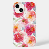 Roze Waterverf Peony-ventilator Case-Mate iPhone Case (Achterkant)