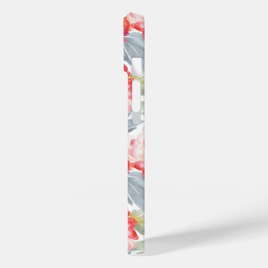 Roze Waterverf Peony-ventilator Case-Mate iPhone Case (Achterkant / Links)