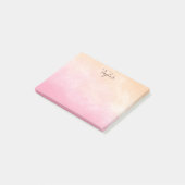  roze Waterverf Post-it® Notes (Schuin)