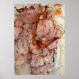  roze Waterverf Poster