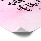 Roze Waterverf Proverbs 31 Christelijke vrouwen Bi Poster (Hoek)