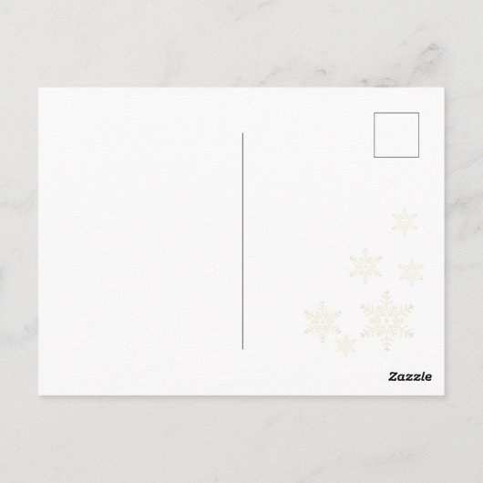 Roze Waterverf Reindeer, Snowman Merry Kerstmis Briefkaart (Achterkant)
