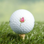 Roze Waterverf Rosebud Golfballen (Insitu Shirt)