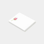 Roze Waterverf Rosebud Post-it® Notes (Schuin)