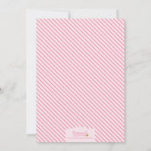 Roze Waterverf Rozen bruids doucheuitnodiging Kaart (Achterkant)