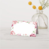 Roze Waterverf Rozen Lijst bruiloft (Voorkant)