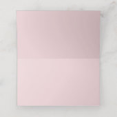 Roze Waterverf Rozen Lijst bruiloft (Binnenkant ongevouwen)