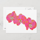 Roze waterverf schilderij briefkaart (Voorkant / Achterkant)