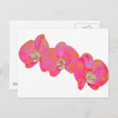 Roze waterverf schilderij briefkaart (Voorkant / Achterkant)