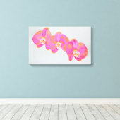 Roze waterverf schilderij canvas afdruk (Insitu (Houten vloer))