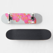 Roze waterverf schilderij skateboard (Horizontaal)