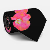 Roze waterverf schilderij stropdas (Opgerold)