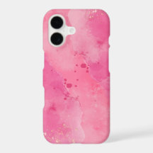 Roze Waterverf Spat Abstract Hoesje