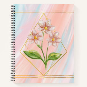Roze Waterverf Spiral Notitieboek