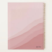 Roze Waterverf Spiral Planner (Achterkant)