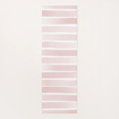 Roze Waterverf Stripes op maat Yogamat (Achterkant)