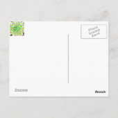 Roze Waterverf Succulent Briefkaart (Achterkant)