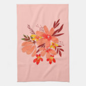 Roze waterverf theedoek (Verticaal)