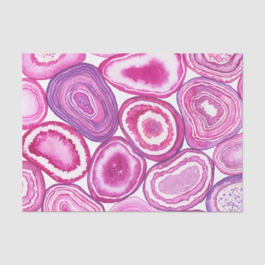 Roze waterverf tissuepapier (Voorkant)