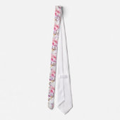  roze Waterverf Trendy Rozen Floral Stropdas (Achterkant)