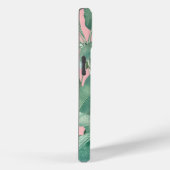Roze Waterverf tropische bananenbladeren monogram Case-Mate iPhone Case (Achterkant / Rechts)