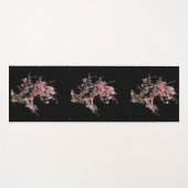 Roze Waterverf van de Japanse Sakura Cherry Blosso Yogamat (Voorkant (horizontaal))