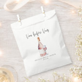 Roze Waterverf Vino voor geloften Vrijgezellenfees Bedankzakje (Geknipt)