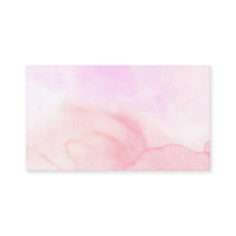 Roze Waterverf Visitekaartje