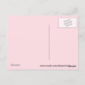 Roze Waterverf Vloer met ventilator Briefkaart (Achterkant)