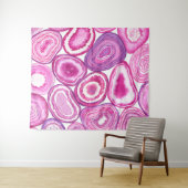 Roze waterverf wandkleed (In Situ (horizontaal))