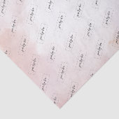 Roze Waterverf was Aangepaste zakelijke Logo Tissuepapier (Detail)