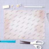 Roze Waterverf was Aangepaste zakelijke Logo Tissuepapier (Craft)