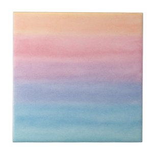 Roze Waterverf Wash Gradient Keuken Badkamer Tegeltje