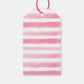 Roze Waterverf Watermeloen Baby shower Hartelijk d Cadeaulabel (Achterkant)