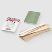 -roze-Waterverf-weddenschapsprogramma Handwaaier (Niet-gemonteerd)