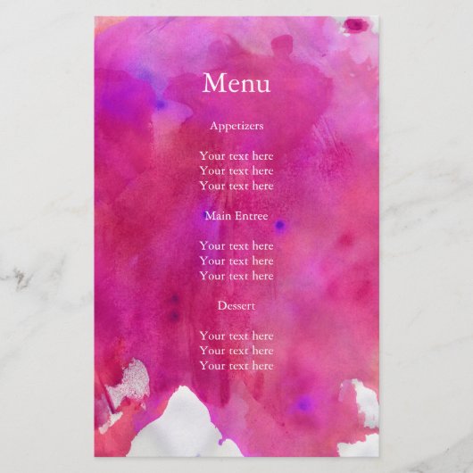 Roze Waterverf Wedding (Voorkant)