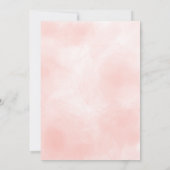 Roze waterverf wereldkaart bruiloft (Achterkant)