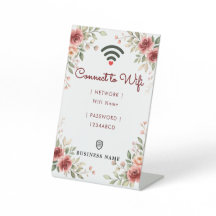 Roze Waterverf Zakelijk Wifi-Wachtwoord