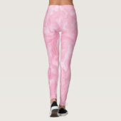 Roze Waterverf zwenken Leggings (Achterkant)