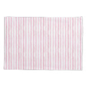 Roze waterverfstrepen kussensloop (Achterkant)