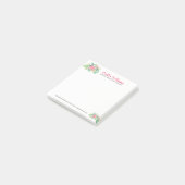 Roze Waterverven Bloemen Boeket Post-it® Notes (Schuin)
