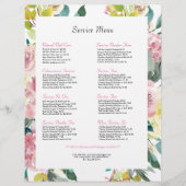 Roze waterverven bloemen flyer (Voorkant)