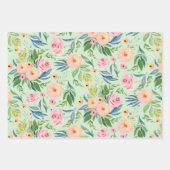 Roze waterverven inpakpapier vel (Voorkant 3)