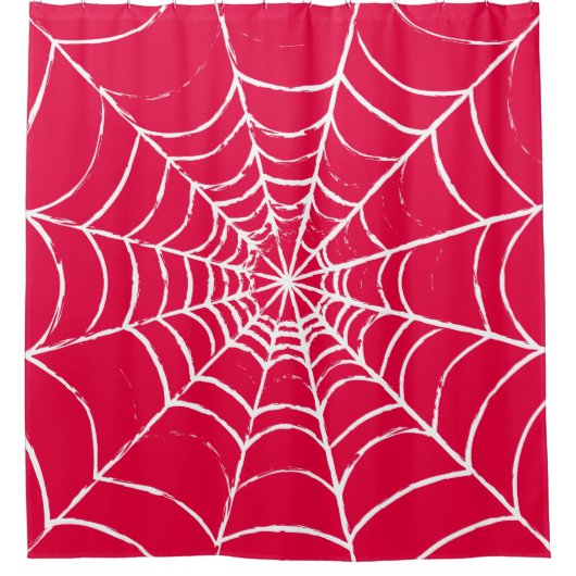 Roze Web Douchegordijn (Voorkant)