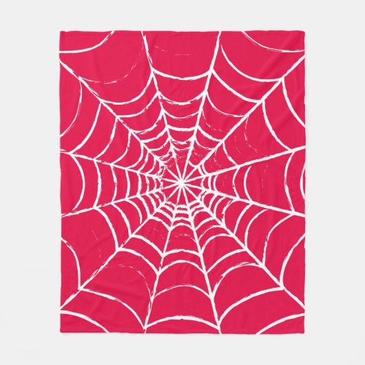 Roze Web Fleece Deken (Voorkant)